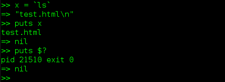 Backtick Example